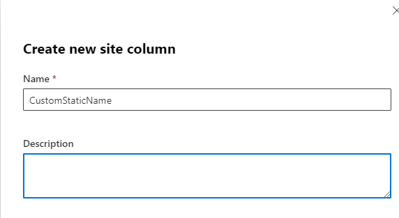 Admin UI metadata